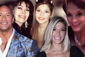 Cecilia Romo, Itatí Zucchi, Itatí Cantoral, Catherine Fulop y Dwayne Johnson