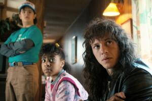 Dustin, Erica y Eddie de Stranger Things
