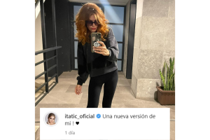 Itatí Cantoral pelirroja