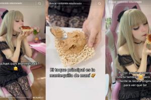 Sopa instantánea con mermelada