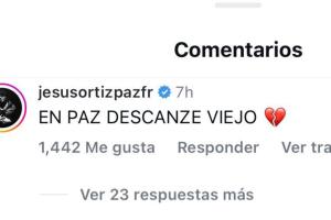 Jesús Ortiz Paz, vocalista y líder de Fuerza Regida, lamentó así la muerte del cantante Chuy Montana. 