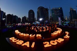 UAE-ENVIRONMENT-DUBAI-EARTH-HOUR
