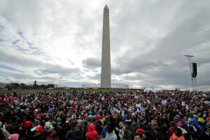 Thousands of people gather for the annual March for Life rally in Washington