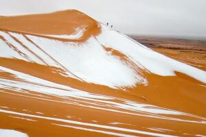 Nieve en el sahara