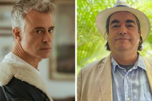 Diego Bertie y Jaime Bayly en fotos recientes.