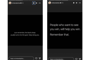 Kim Kardashian publicó mensajes enigmáticos tras la boda de Kanye West