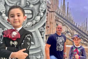 Mateo López tiene siete años y desde hace tres inició su carrera como mariachi profesional.