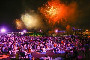 Fireworks Light Up The Skies Over New York On Independence Day