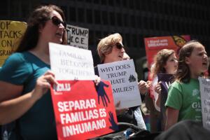 Activists Demonstrate Over Trump administration Separation Of Immigrant Children From Families