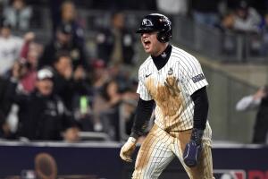 Un grand slam de Anthony Volpe revivió a los Yankees en la serie.