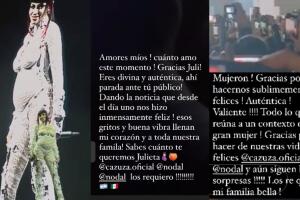 Estos son los mensajes que publicó Cristy Nodal luego de que Cazzu presumió por primera vez su pancita de embarazo. 