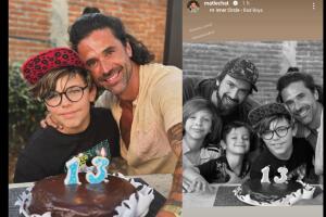 Así celebró Matías Novoa el cumpleaños de su hijo mayor