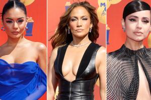 El look de JLo, Vanessa Hudgens, Sofía Carson y otras celebridades en la alfombra de los MTV Movie & TV Awards