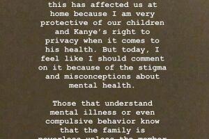 Mensaje Kim Karsadhian sobre Kanye West / 22 de julio de 2020