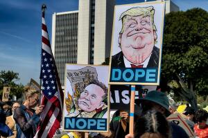 protesta Donald Trump Los Ángeles