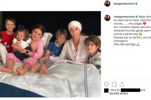 Inés Gómez Mont, recuperándose en casa con sus hijos Octubre 20, 2019