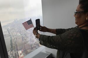Naturalization Ceremony Held On Observation Deck Of One World Trade In NYC