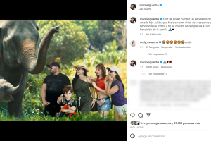 Maribel Guardia lleva a su nieto al zoológico de Miami
