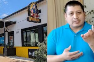 Aaron Gómez La Barbecue restaurante accidente laboral dedos Austin Texas