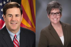 Gobernador Doug Ducey y Secretaria de Estado Katie Hobbs