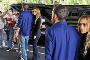 Según una fuente de Page Six, JLo y Ben Affleck se besaron.