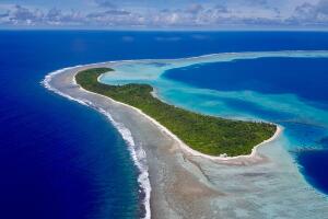 Aerial view of the lagoon