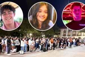 vigilia honor víctimas UT universidad texas tiroteo 6 street calle sexta estudiantes