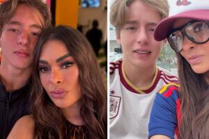 Galilea Montijo y su hijo Mateo
