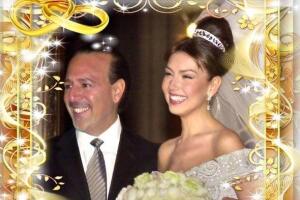 Thalía y Tommy Mottola
