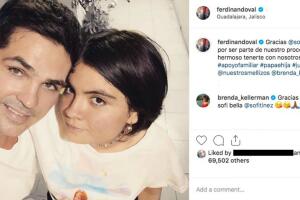 Ferdinando Valencia y su hija mayor Sofía Martínez