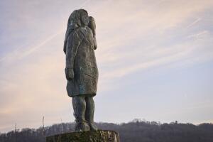Slovenia Melania Trump Statue