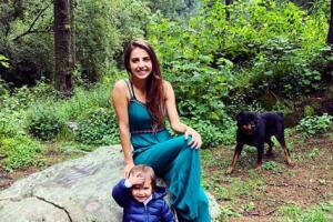 Michelle Renaud hijo Marcelo. 2018 