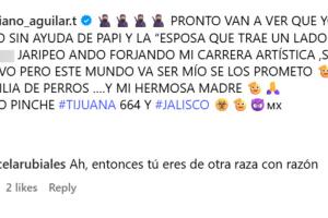 Marcela Rubiales así reaccionó a la publicación de su sobrino Emiliano al hacer alusión de que los Aguilar serían una "familia de perros".