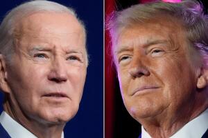 Joe Biden y Donald Trump frente a frente en el primer debate presidencial