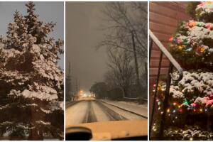 La primera nevada del 2024 en Nueva York en imágenes