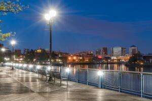 Wilmington Delaware Riverfront at Night