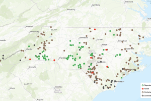 Incendios activos en Carolina del Norte