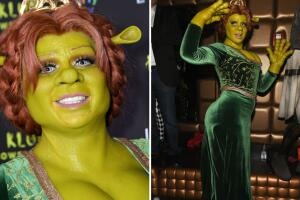 Heidi Klum disfrazada de Fiona para Halloween