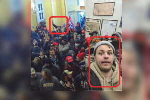 Karol Chwiesiuk acusado por actos violentos en el capitolio