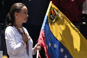 TOPSHOT-VENEZUELA-ELECTION-OPPOSITION-PROTEST-MACHADO
