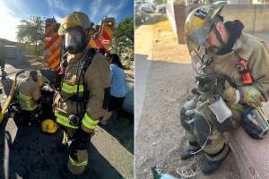 Rescatan a mascotas de un incendio en Phoenix; el fuego comenzó en la cocina