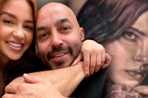 Por su compromiso con Giselle Soto, Lupillo Rivera oculta el tatuaje del rostro de Belinda