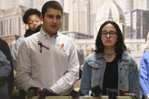 Protesta de estudiantes de Parkland en Chicago