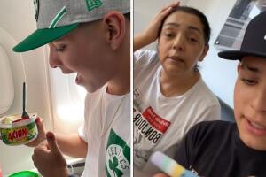 logró burlar la seguridad del aeropuerto para comer lo que su mamá cocinó huevito con arroz.jpg