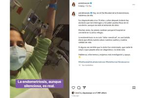 Astrid Rivera padece endometriosis