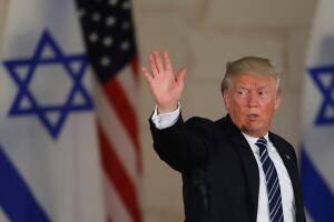 Donald Trump durante su visita a Israel el 23 de mayo de 2017