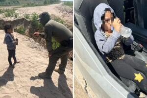 niña inmigrante 5 años frontera Eagle Pass Texas