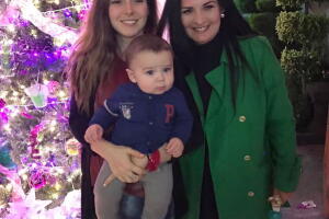 Ariadne Díaz y su mamá