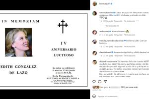 Lorenzo Lazo, aniversario luctuoso Edith González