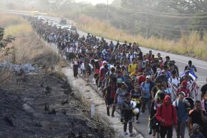 APTOPIX Mexico Migrant Caravan